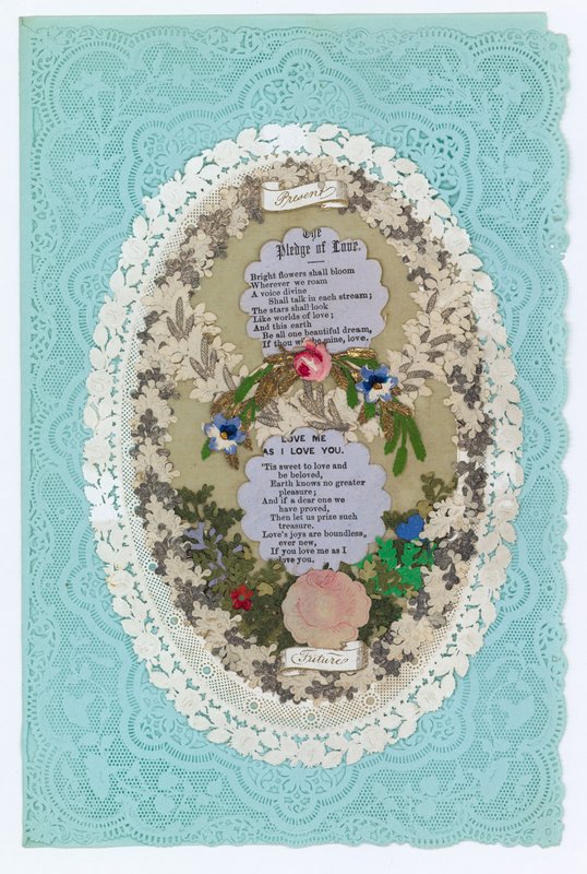 Cartolina di San Valentino vittoriana da English School