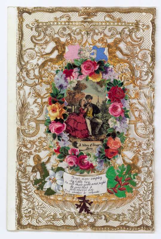Cartolina di San Valentino vittoriana da English School