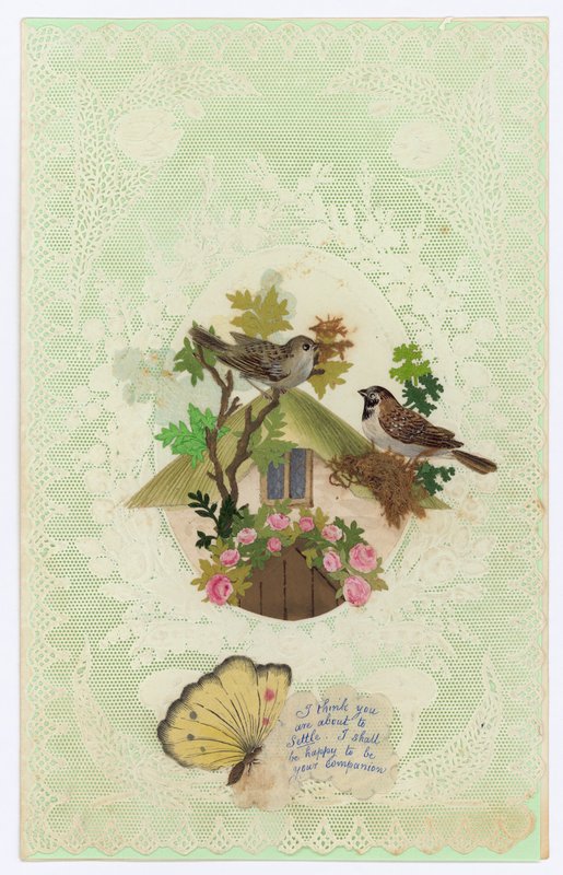 Cartolina di San Valentino vittoriana da English School
