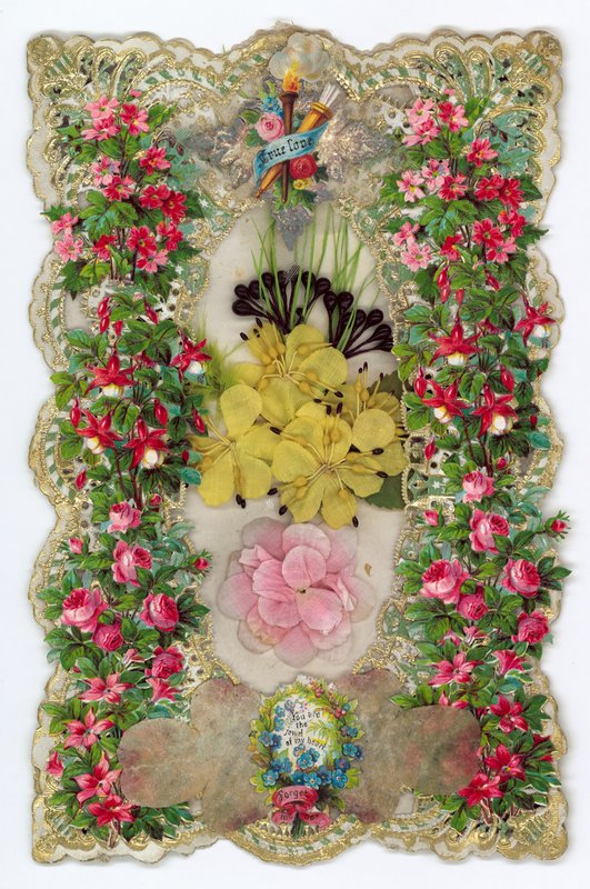 Cartolina di San Valentino vittoriana da English School