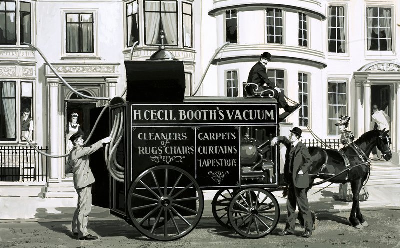 Servizio di pulizia vittoriano, H Cecil Booth da English School