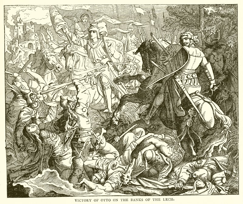 Vittoria di Ottone sulle rive del Lech da English School