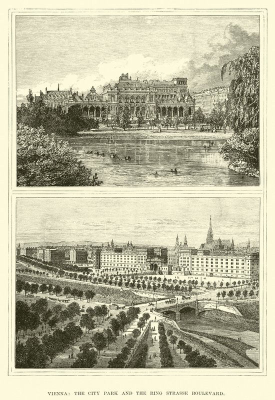 Vienna, il Parco della Città e il Viale Ring Strasse da English School