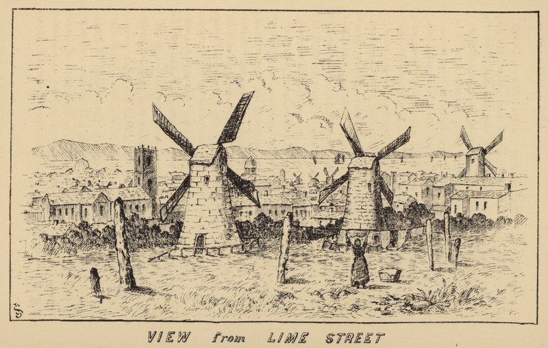 Vista da Lime Street (incisione) da English School