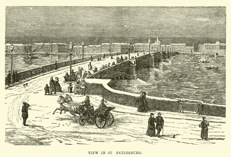 Veduta di San Pietroburgo da English School
