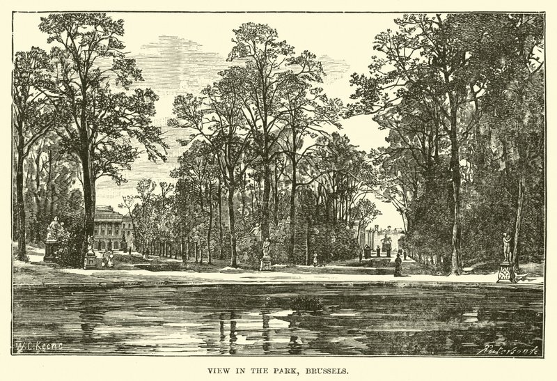 Veduta del parco, Bruxelles da English School