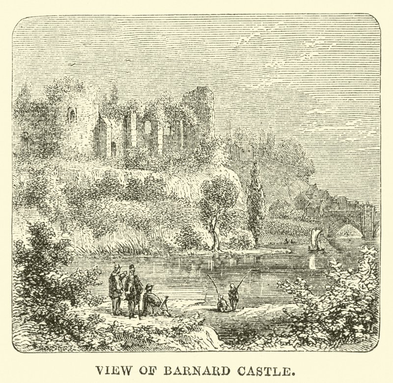 Veduta del Castello di Barnard da English School