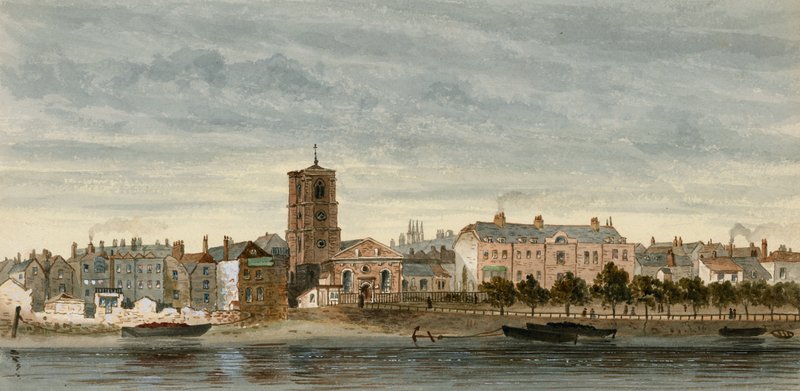Vista di Chelsea dal fiume da English School