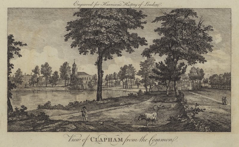 Veduta di Clapham dal comune da English School