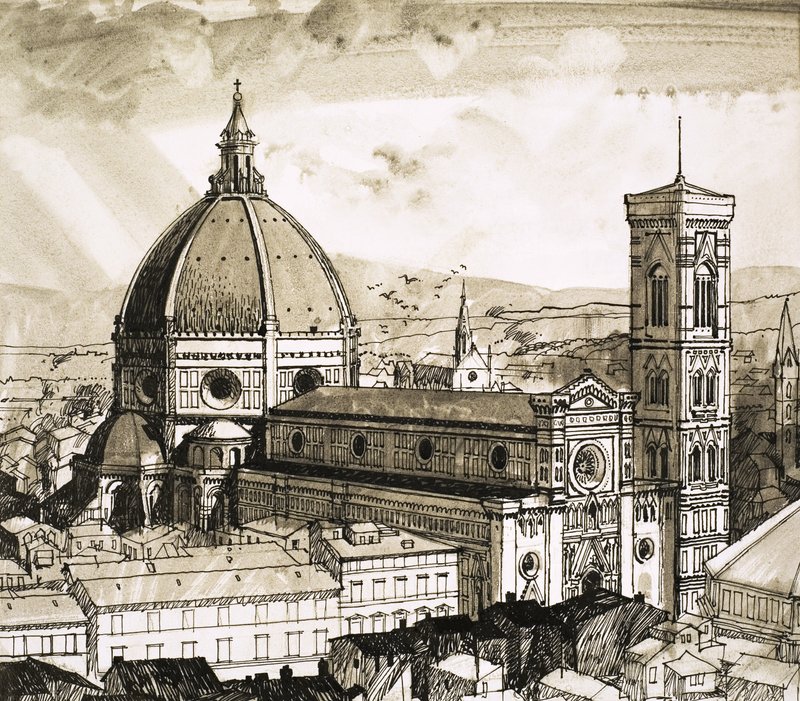 Veduta di Firenze da English School
