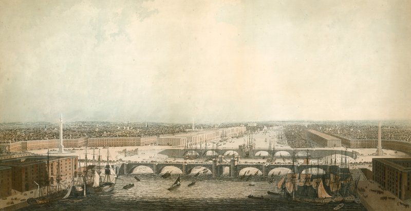 Veduta di Londra, con i miglioramenti del suo porto da English School