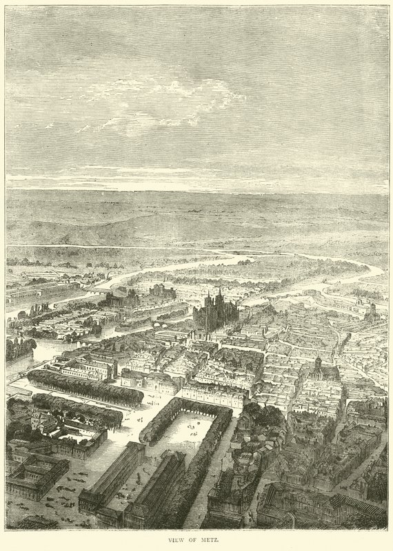 Veduta di Metz da English School