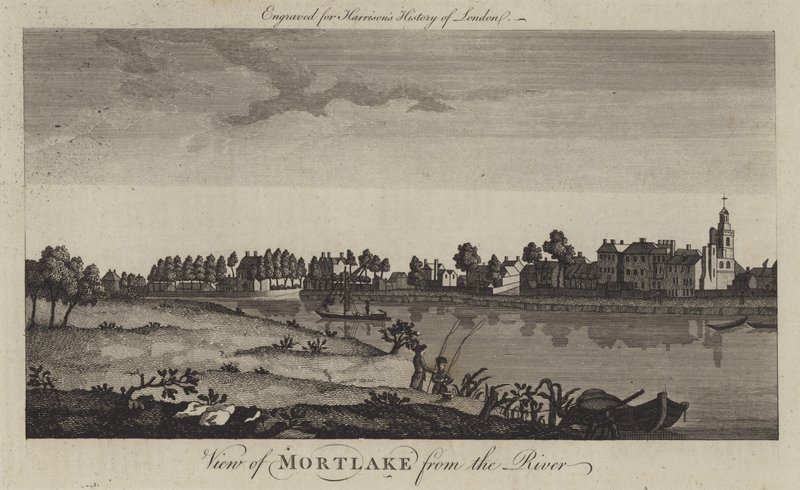 Veduta di Mortlake dal fiume Tamigi da English School