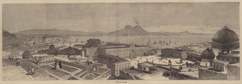 Veduta di Napoli (incisione) da English School