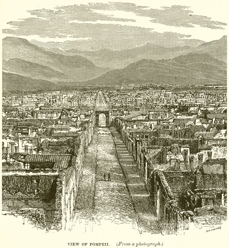 Veduta di Pompei da English School