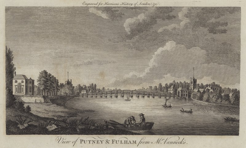 Veduta di Putney e Fulham dalla casa di Mr Vanneck da English School