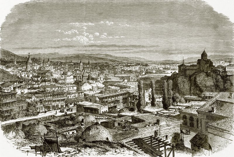Veduta di Tiflis da English School