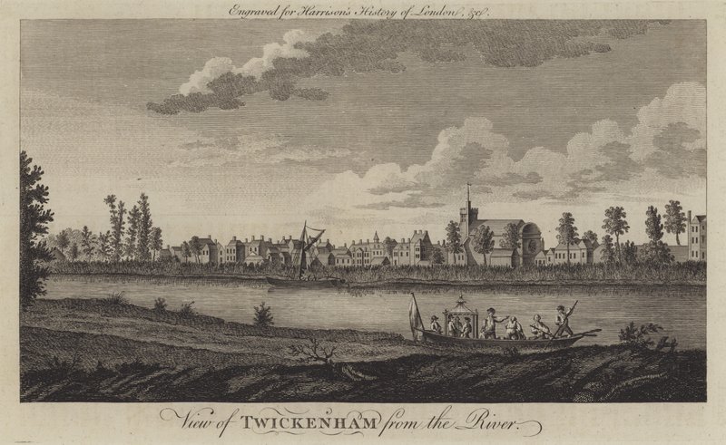 Veduta di Twickenham dal Tamigi da English School