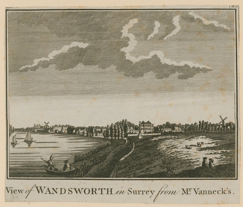 Vista di Wandsworth nel Surrey da Mr Vannecks da English School