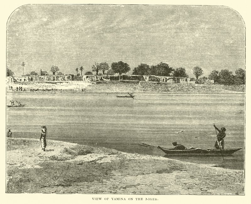 Veduta di Yamina sul Niger da English School