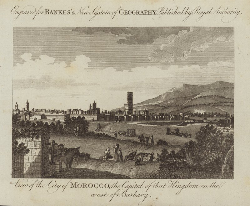 Veduta della città di Marrakech da English School