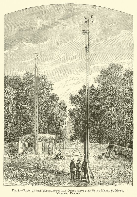 Osservatorio meteorologico di Saint-Marie-du-Mont, Manche, Francia da English School