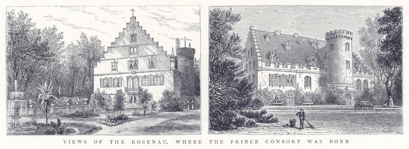 Vedute del Rosenau, dove nacque il Principe Consorte da English School