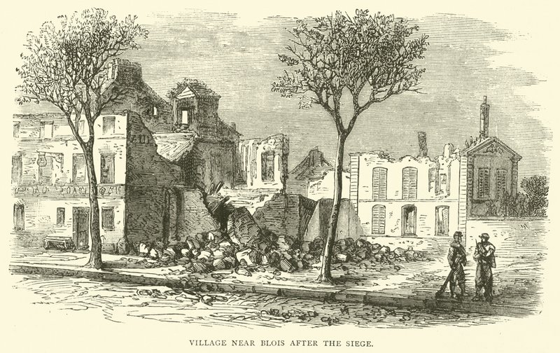 Villaggio vicino a Blois dopo l