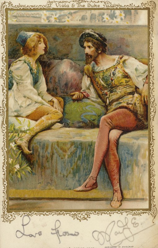 Viola e il Duca nella commedia di William Shakespeare, La dodicesima notte da English School