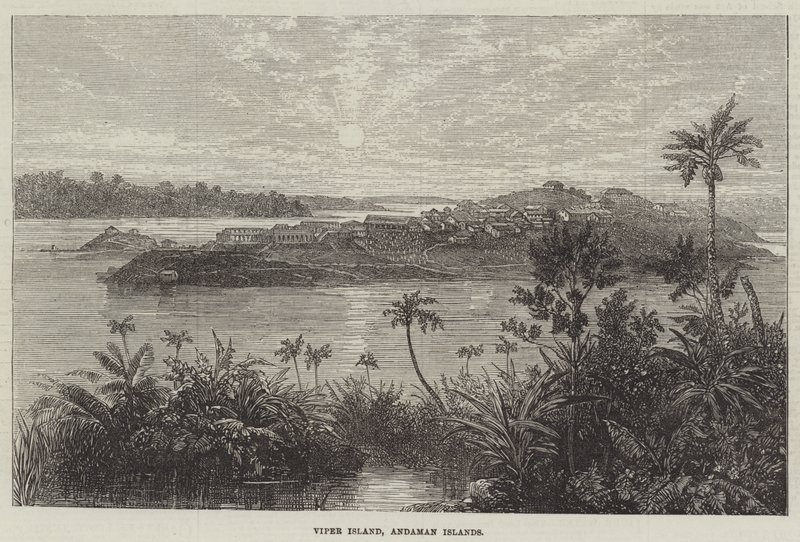 Isola di Viper, Isole Andamane (incisione) da English School