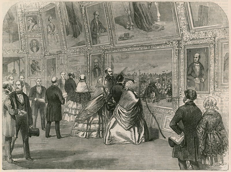 Visita di Sua Maestà, del Principe Alberto e della Regina del Portogallo alla Royal Academy da English School