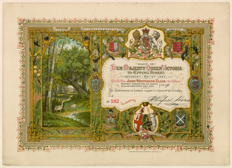 Visita della Regina Vittoria a Epping Forest, 1882 da English School