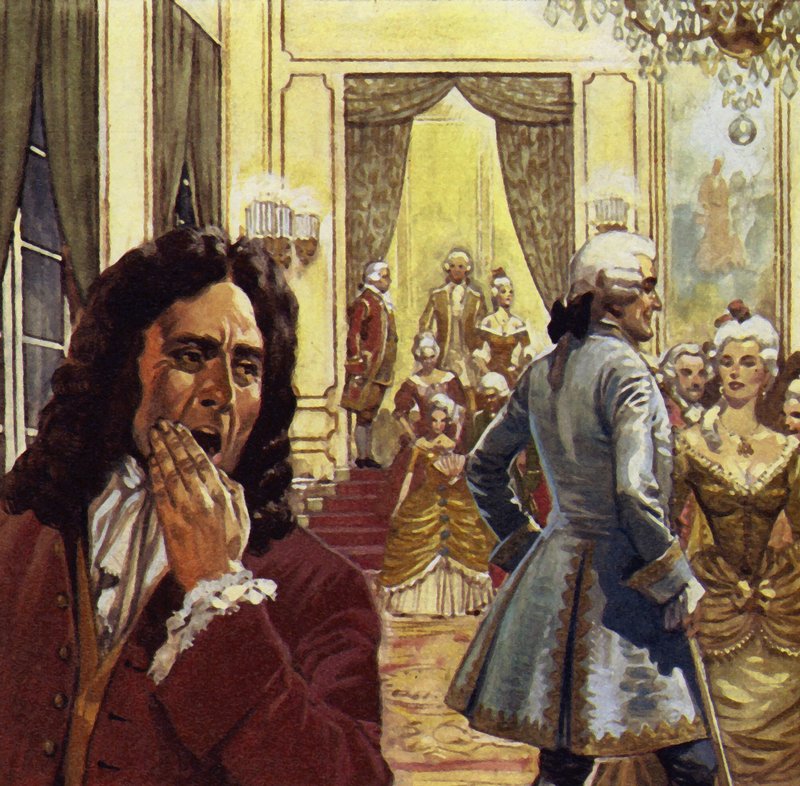 Voltaire frequentava spesso la corte, ma non era mai felice lì da English School