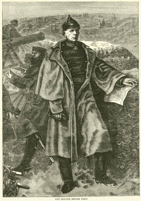 Von Moltke davanti a Parigi, novembre 1870 da English School