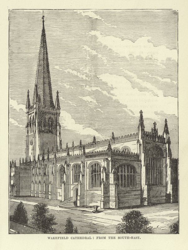 Cattedrale di Wakefield da sud-est da English School