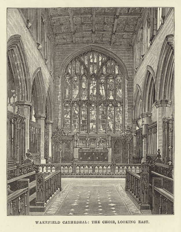 Cattedrale di Wakefield, il coro, guardando a est da English School