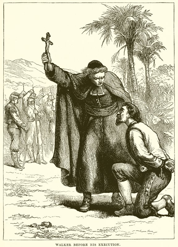 Walker prima della sua esecuzione da English School