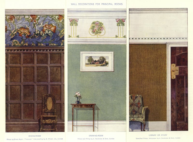 Decorazioni murali per stanze principali da English School