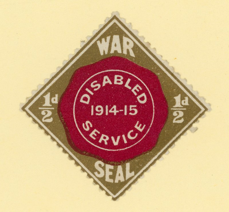 War Seal - servizio disabili 1914-1915 da English School