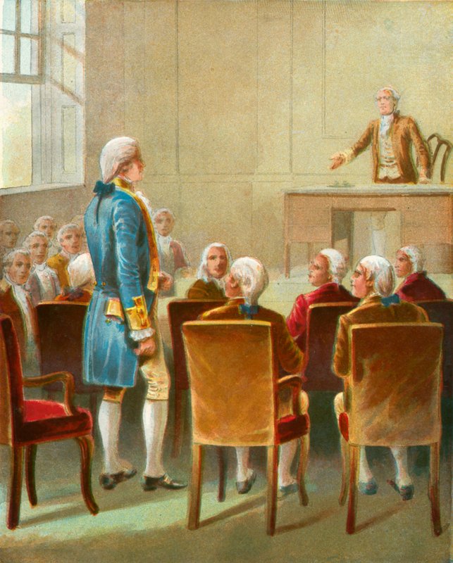 Washington scelto come Comandante in Capo da English School