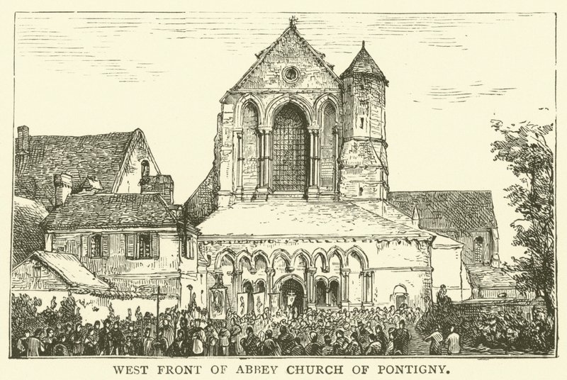 Facciata Ovest della Chiesa Abbaziale di Pontigny da English School