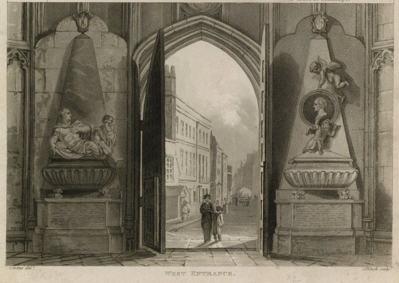 Ingresso ovest, Abbazia di Westminster, Londra da English School