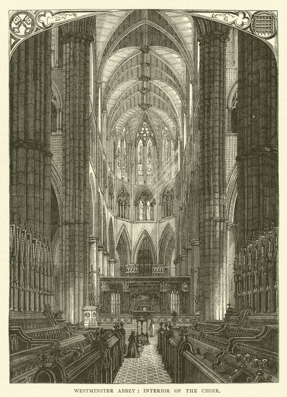 Abbazia di Westminster, interno del coro da English School
