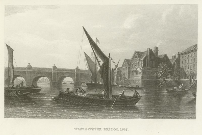 Ponte di Westminster, 1745 da English School