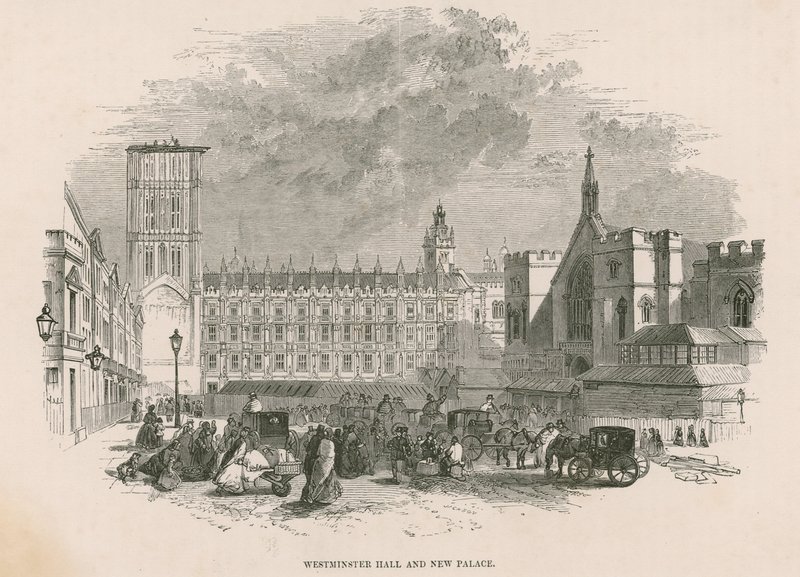 Westminster Hall e nuovo Palazzo di Westminster, Londra da English School