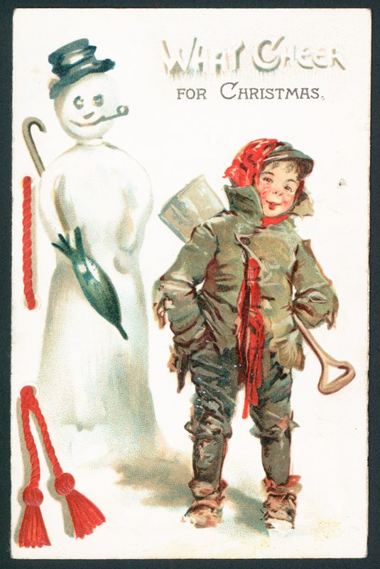 Che allegria per Natale - Cartolina di Natale vittoriana da English School
