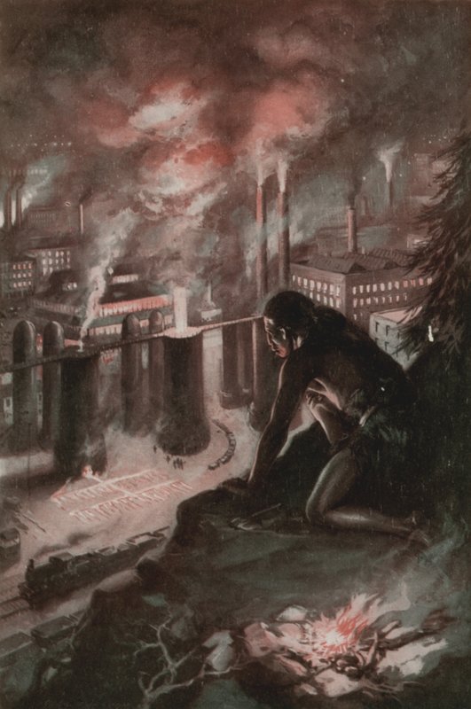 Cosa vide il primo uomo nel fuoco da English School