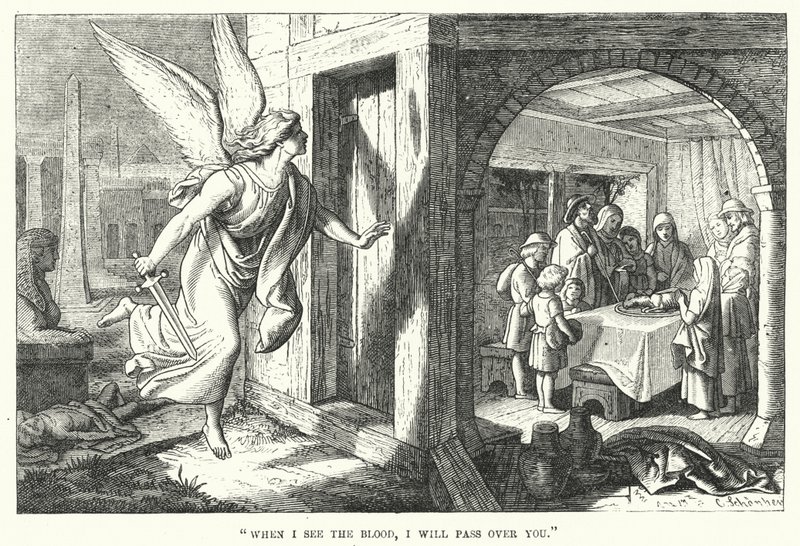 "Quando vedrò il sangue, passerò oltre" (incisione) da English School