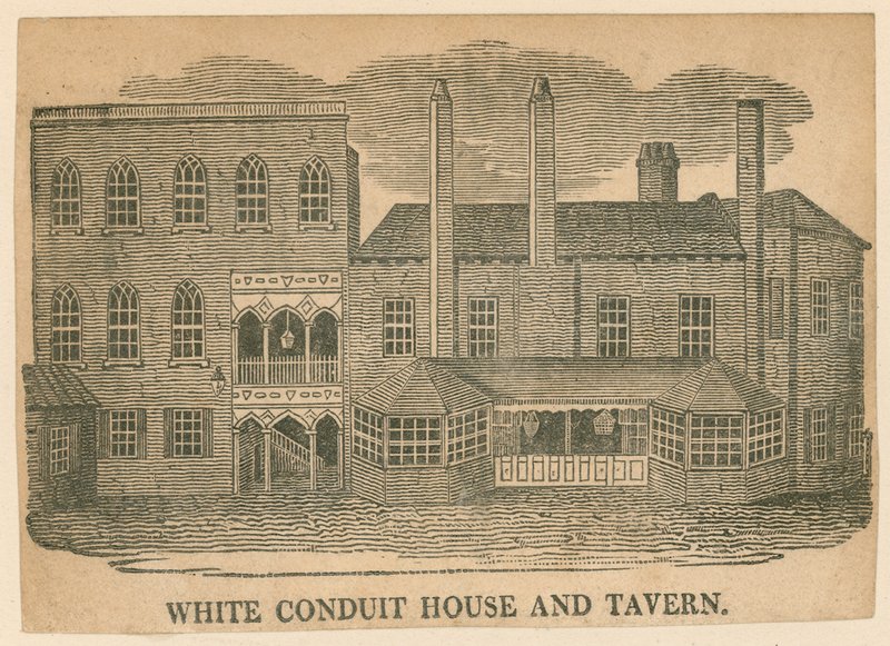 White Conduit House e Taverna, Pentonville, Londra da English School