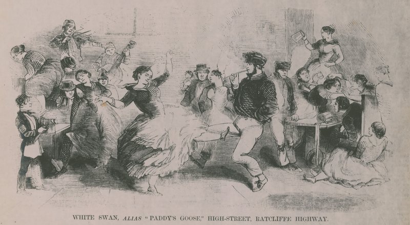 White Swan, alias Paddys Goose, High Street, Ratcliffe Highway da English School